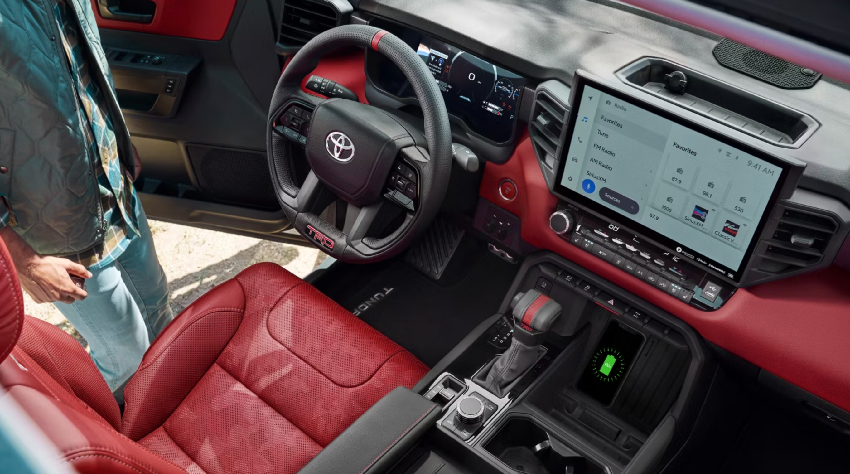 Interior of new 2026 Toyota Tundra for sale near Athens, OH